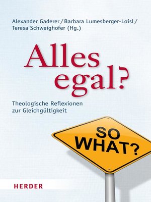 cover image of Alles egal?